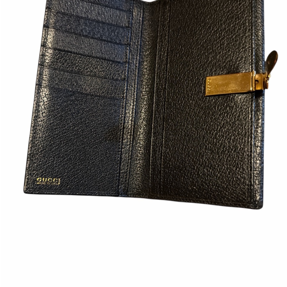 Gucci Leather Bifold Long Wallet Unisex - Picture 4 of 6